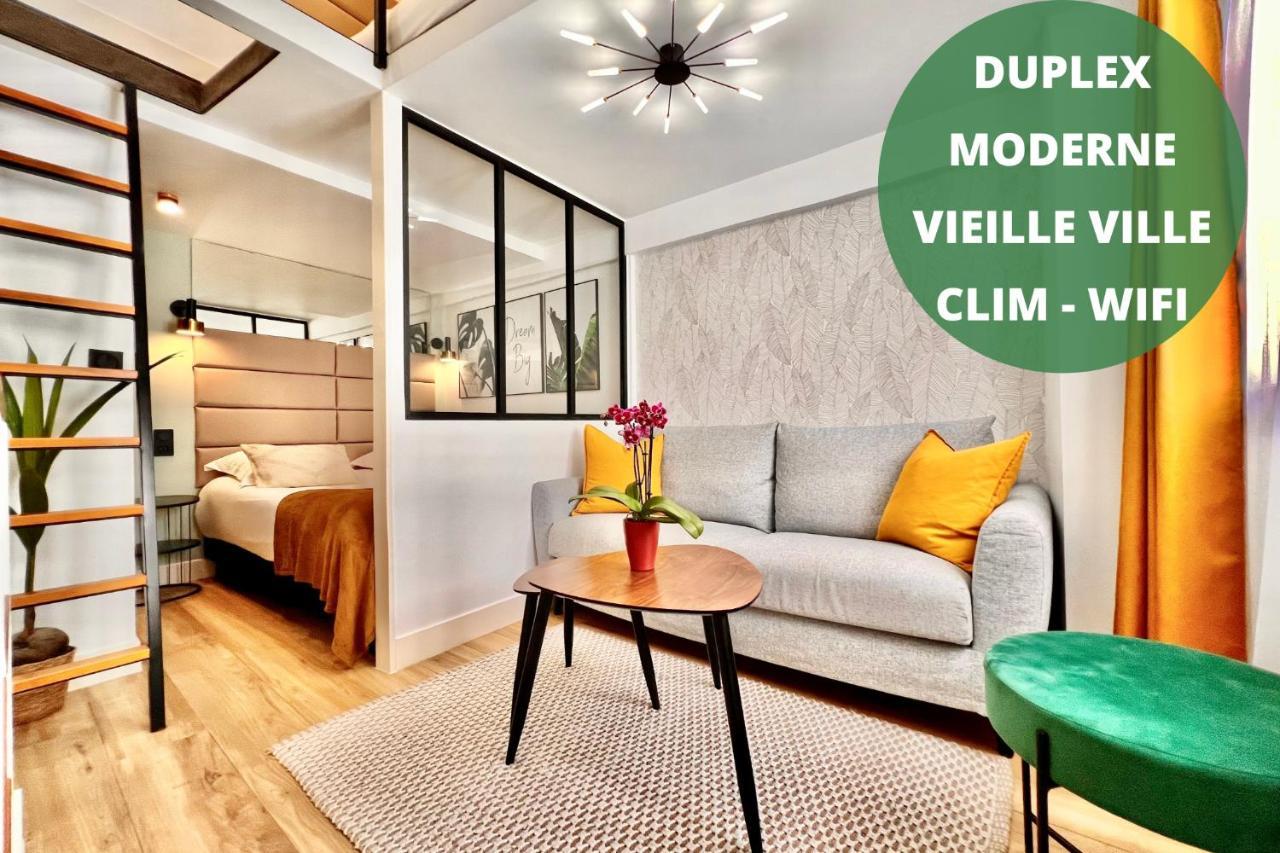 Duplex Le Gesu - Heart Of Old Town - Modern - Wifi - Clim Leilighet Nice Eksteriør bilde